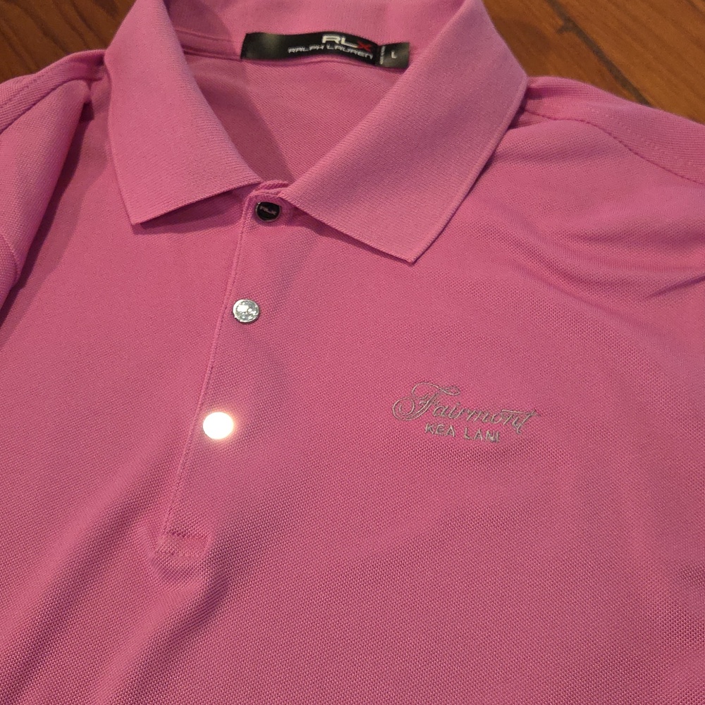 💗 RLX Ralph Lauren Pink Golf Polo – Fairmont Kea Lani 💗 - Picture 3 of 7